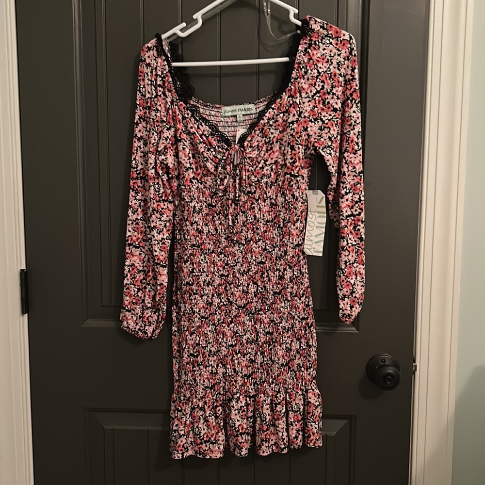 Flower stretchy dress